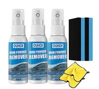 OUHOE Iron Powder Remover, Car Rust Removal Spray for Car, Rust Inhibitor Derusting Spray, for Rust Removal of Various Metal Automobile (3p-30ml)