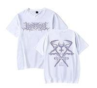 OUHZNUX Lorna Shore T-Shirt Unisexe Deathcore Band Merch T-Shirt À Manches Courtes pour Les Jeunes Hommes Femmes À Manches Courtes Pleine Taille Xs-4Xl