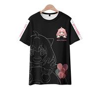 OUHZNUX Spy×Family 3D Tshirs Twilight & Thorn Princesst-Shirt Unisexe - Anime Costume Round Neck Anya Forger Short Sleeve Tee Shirt Xxs-3Xl