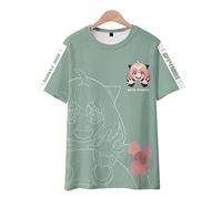 OUHZNUX Spy×Family 3D Tshirs Twilight & Thorn Princesst-Shirt Unisexe - Anime Costume Round Neck Anya Forger Short Sleeve Tee Shirt Xxs-3Xl