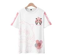 OUHZNUX Spy×Family 3D Tshirs Twilight & Thorn Princesst-Shirt Unisexe - Anime Costume Round Neck Anya Forger Short Sleeve Tee Shirt Xxs-3Xl