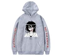 OUHZNUX Sweat à Capuche Anime Jeff The Killer Sweat à Capuche drôle Hip Hop Sweat-Shirt Graphique Streetwear Harajuku Survêtement Poleron Hombre Vêtements surdimensionnés XS-3XL-Black||XS