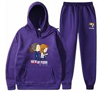 OUHZNUX Sweat À Capuche Greys Anatomy 2D Line American Drama Peripheral Pullover Set Fun Hoodie + Pantalons De Survêtement Casual Homme Et Femme Rond S-3Xl