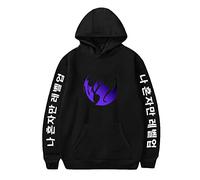 OUHZNUX Sweats À Capuche Solo Leveling Anime Print Hoodies Hommes/Femmes Sweats À Col Rond T-Shirt Solo Leveling Sweats Comic Cosplay Unisexe Xs-4Xl
