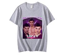 OUHZNUX T-Shirt Taylor Lautner T-Shirt pour Hommes Twilight Jacob Black Fantasy Film T-Shirt Confortable Vêtements À Manches Courtes Hip Hop Hauts pour Enfants Xxs-3Xl