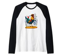 Oui Baguette French Meme Bread Coq Amoureux Francophile Manche Raglan