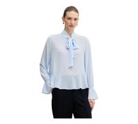 Oui - Blouse à Volants - Femme - Blouses et Chemises - Bleu - Taille: 38 FR