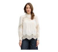 Oui - Blouse en coton - Femme - Blouses et Chemises - Beige - Taille: 40 FR