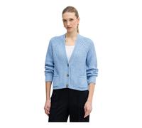 Oui - Cardigan à Boutons et Poches - Femme - Pulls - Bleu - Taille: 46 FR