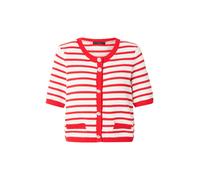 OUI Cardigan rouge / blanc, Taille XL