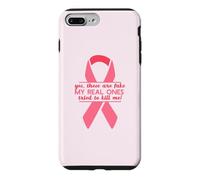 Oui, CE sont des Faux, Mes Vrais Ont ESSAYÉ DE ME Tuer Funny Meme Coque pour iPhone 7 Plus/8 Plus