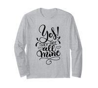 Oui, ce sont Toutes Mes Mamans avec des Enfants Fous, Dicton Amusant Manche Longue