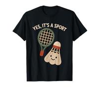 Oui, c'est un sport - Badminton Statement Design T-Shirt