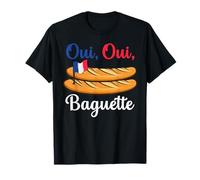 Oui Chemise Baguette Française Humour Boulangerie Pâtisserie Pain Baker T-Shirt