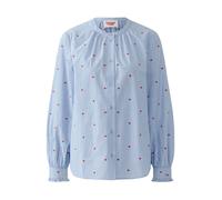 OUI Chemisier bleu clair / rouge, Taille L