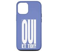 Oui Et Toi Phrase Française Typographie Minimaliste Coque pour iPhone 12/12 Pro