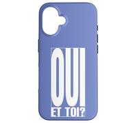 Oui Et Toi Phrase Française Typographie Minimaliste Coque pour iPhone 16