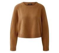 Oui, Femme, Pulls, Brun, Taille: 42 FR Maille à col rond