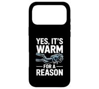 Oui, il Fait Chaud pour Une Bonne Raison. Plongée sous-Marine Amusante Coque pour iPhone 17 Pro Max