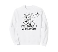 Oui, il y a Une Solution AA Logo Alcoholics Anonymous Sweatshirt