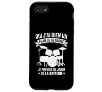 Oui J'Ai Bien Un Plan De Retraite Drums Musique Batterie Coque pour iPhone SE (2020) / 7 / 8