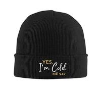 Oui, J'Ai Froid. Sweat-Shirt 24:7. Femme Homme Bonnets Hiver Coupe-Vent Skull Cap Chaud Bonnet De Pêcheur pour Course À Pied Cyclisme Toutes Les Saisons