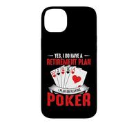 Oui J'Ai Un Plan de Retraite en Jouant au Poker Retraite Coque pour iPhone 14 Plus