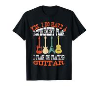 Oui J'Ai Un Plan de Retraite Je prévois de Jouer de la Guitare T-Shirt