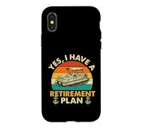 Oui, J'Ai Un Plan de Retraite - Pontoon Captain Pontooning Coque pour iPhone X/XS