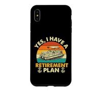 Oui, J'Ai Un Plan de Retraite - Pontoon Captain Pontooning Coque pour iPhone XS Max
