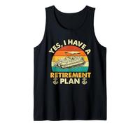 Oui, J'Ai Un Plan de Retraite - Pontoon Captain Pontooning Débardeur