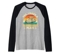 Oui, J'Ai Un Plan de Retraite - Pontoon Captain Pontooning Manche Raglan