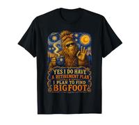 Oui J'Ai Un Plan de Retraite Trouvez Bigfoot Van Gogh Women T-Shirt