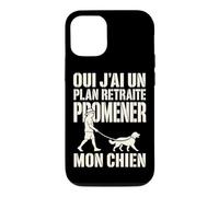 Oui J'Ai Un Plan Retraite Promener Mon Chien Coque pour iPhone 12/12 Pro