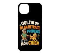 Oui J'Ai Un Plan Retraite Promener Mon Chien Coque pour iPhone 14 Plus