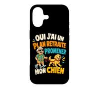 Oui J'Ai Un Plan Retraite Promener Mon Chien Coque pour iPhone 17