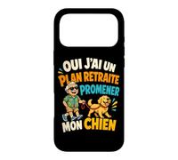 Oui J'Ai Un Plan Retraite Promener Mon Chien Coque pour iPhone 17 Pro Max