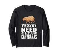 Oui, J'Ai Vraiment Besoin de Tous Ces capybaras Manche Longue