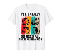 Oui, J'Ai Vraiment Besoin de Tous Ces cochons d'Inde, Cochon T-Shirt Graphique avec Valeur, Homme, Blanc, M