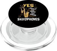 Oui, J'Ai Vraiment Besoin de Tous Ces Instruments de Musique Saxophones PopSockets PopGrip pour MagSafe