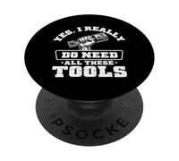 Oui, j'ai vraiment besoin de tous ces outils garagiste mécanicien voiture PopSockets PopGrip Adhésif