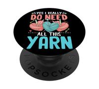 Oui, j'ai vraiment besoin de tout ce fil pour les amoureux de la laine PopSockets PopGrip Adhésif