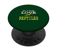 Oui, j'aime vraiment les reptiles. Adorables fans de reptiles PopSockets PopGrip Adhésif