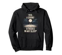 Oui, je compte les foulées dans mon sommeil équestre Sweat à Capuche