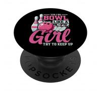 Oui, Je Joue au Bowl comme Une Fille PopSockets PopGrip Adhésif