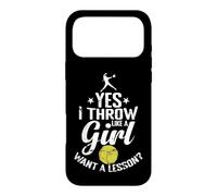 Oui, Je Lance comme Une Fille Veut Une leçon de Softball Coque pour iPhone 17 Pro Max