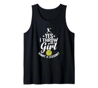 Oui, Je Lance comme Une Fille Veut Une leçon de Softball Débardeur