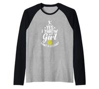 Oui, Je Lance comme Une Fille Veut Une leçon de Softball Manche Raglan