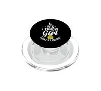 Oui, Je Lance comme Une Fille Veut Une leçon de Softball PopSockets PopGrip pour MagSafe