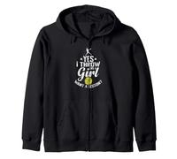Oui, Je Lance comme Une Fille Veut Une leçon de Softball Sweat à Capuche